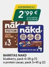 Masymas Nakd - barritas oferta