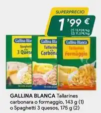 Masymas Gallina blanca - tallarines carbonara o formaggio oferta