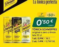 Masymas Schweppes - tonica oferta