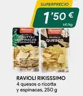 Masymas Rikisssimo - 4 quesos o ricotta y espinacas oferta