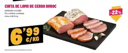 AhorraMas Duroc - cinta de lomo de cerdo duroc oferta