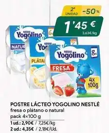 Masymas Nestlé - postre lacteo yogolino oferta