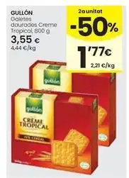 Caprabo Gullón - creme tropical galetes daurades oferta
