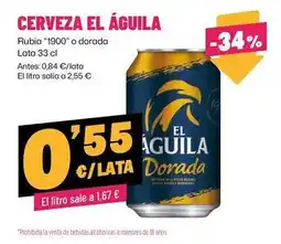 AhorraMas El águila negra - cerveza oferta