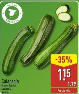 ALDI Origen - calabacín oferta