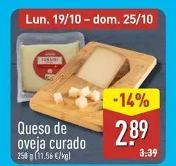 ALDI Queso de oveja curado oferta