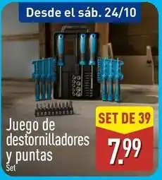 ALDI Juego de destornilladores y puntas oferta