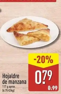 ALDI Hojaldre de manzana oferta