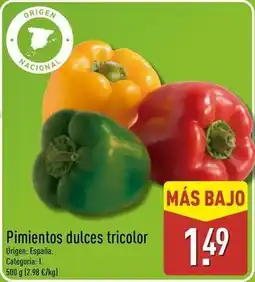 ALDI Origen - pimientos dulces tricolor oferta