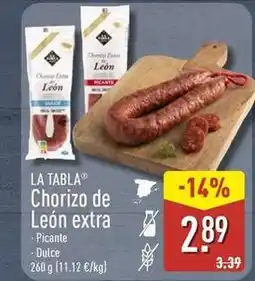 ALDI Chorizo de leon extra oferta