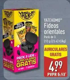 ALDI Yatekomo - fideos orientales oferta