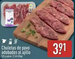 ALDI Chuletas de pavo adobadas al ajillo oferta