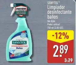 ALDI Sanytol - limpiador desinfectante banos oferta