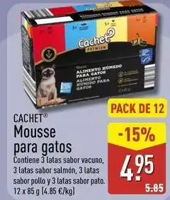 ALDI Cachet - mousse para gatos oferta