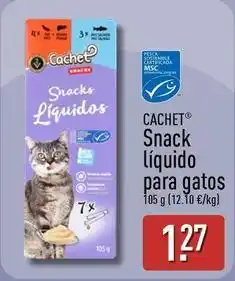 ALDI Cachet - snack liquido para gatos oferta