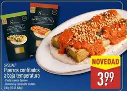 ALDI Special - puerros confitados a baja temperatura oferta