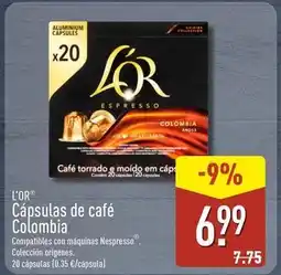 ALDI L'or - capsulas de cafe colombia oferta