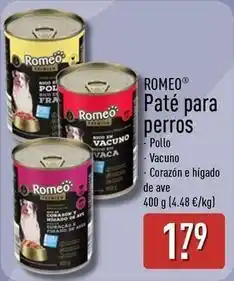 ALDI Romeo - pate para perros oferta