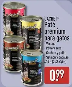 ALDI Cachet - pate premium para gatos oferta