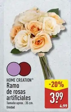 ALDI Home - ramo de rosas artificiales oferta