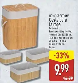 ALDI Home - cesta para la ropa oferta