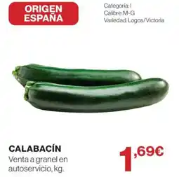 El Corte Inglés Calabacín oferta