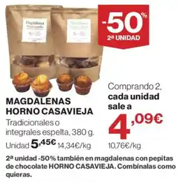 El Corte Inglés Horno Casavieja magdalenas oferta
