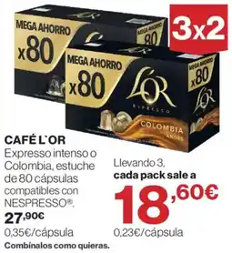 El Corte Inglés Café L'Or oferta