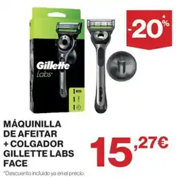 El Corte Inglés Gillette máquinilla de afeitar + colgador face oferta