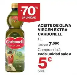 El Corte Inglés Carbonell aceite de oliva virgen extra oferta