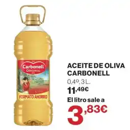 El Corte Inglés Carbonell aceite de oliva oferta