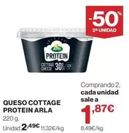 El Corte Inglés Arla protein cottage cheese oferta