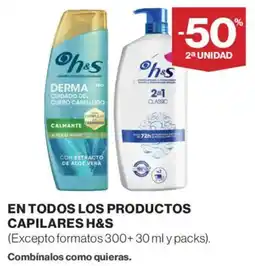 El Corte Inglés H&S productos capilares oferta
