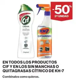 El Corte Inglés Cif quitagrasas cítrico de kh-7 oferta