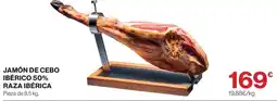 El Corte Inglés Jamón de cebo ibérico 50% raza ibérica oferta
