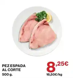 El Corte Inglés Pez espada al corte oferta