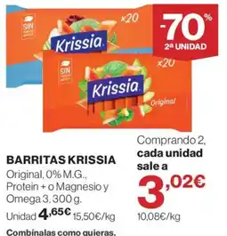 El Corte Inglés Krissia barritas oferta