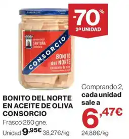 El Corte Inglés Consorcio bonito del norte en aceite de oliva oferta