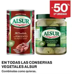 El Corte Inglés Alsur conservas vegetales oferta