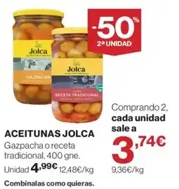 El Corte Inglés Aceitunas Jolca oferta