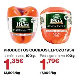 El Corte Inglés Elpozo 1954 jamón asado oferta