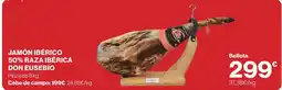 El Corte Inglés Don Eusebio jamón ibérico 50% raza ibérica oferta