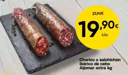 FROIZ Chorizo o salchichón ibérico de cebo oferta
