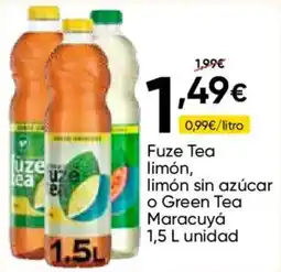 FROIZ Fuze Tea limón, limón sin azúcar o Green Tea Maracuyá oferta