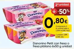 FROIZ Danonino Petit con fresa o fresa plátano oferta