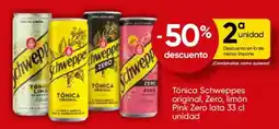 FROIZ Schweppes Tónica original, Zero, limón, Pink Zero oferta