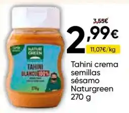FROIZ Naturgreen tahini crema semillas sésamo oferta