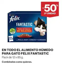 El Corte Inglés Felix fantastic el alimento humedo para gato oferta