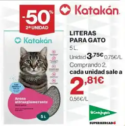 El Corte Inglés Katakan literas para gato oferta