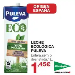 El Corte Inglés Puleva leche ecológica oferta